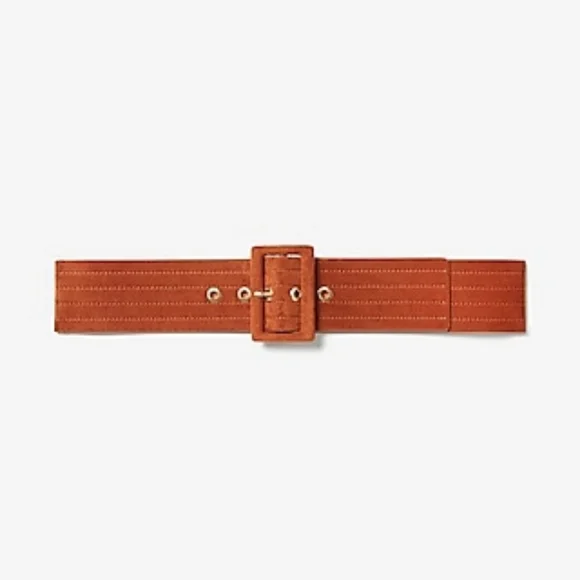 NWOT Suede Belt NWOT Olive Green Suede Wide Grommet Belt Y2K Boho Festival  main image 4